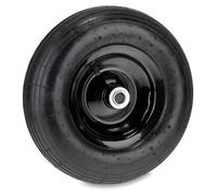Rueda para carretilla, 3.50-6, neumático de aire, llanta de acero, capacidad de 120 kg, color