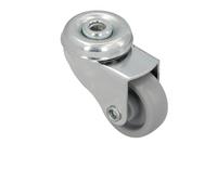 Rueda - rueda doméstica de 30 mm de diámetro, con agujero pasante de 6,3 mm, ideal para aplicaciones en mobiliario y construcción.