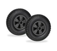 Ruedas de carretilla 2.50-4 set de 2 Llantas carro de mano Ruedas antipinchazos