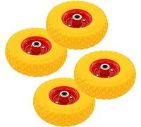 Ruedas de carretilla 4 uds Polyurethanmacizo 3.00-4 (245x82)