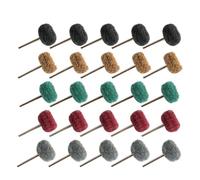 Ruedas de pulido de cepillo abrasivo de fibra de nailon, 25 uds., 25mm, for herramientas rotativas, Metal y madera(Mixed,3mm Shank)