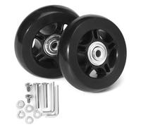 Ruedas de recambio de maletas: rueda giratoria de trescientos sesenta grados, resistente al equipaje, hardware universal para carro amortiguador, ruedas giratorias silenciosas, piezas giratorias de