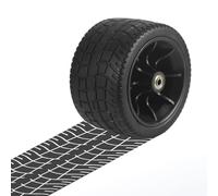 Ruedas de repuesto para carritos de jardín, rueda con doble rodamiento Piezas de repuesto para carro plegable de jardín 17 * 10 cm (1)