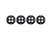 Ruedas Giratorias, 4 unids/lote ruedas for muebles adhesivas con rodamiento de bolas rotación 360 ° rueda Universal for for silla escritorio rodante oficina(Black Nylon Ball)
