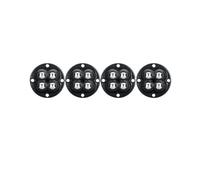 Ruedas Giratorias, 4 unids/lote ruedas for muebles adhesivas con rodamiento de bolas rotación 360 ° rueda Universal for for silla escritorio rodante oficina(Black Steel Ball)