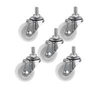 Ruedas Giratorias, 5 unids/lote ruedas 1, pulgadas tornillo PP Universal M6 hilo diámetro del rodillo 4cm pantalla e rueda