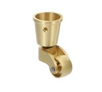 Ruedas giratorias de latón para patas de oficina, para muebles, sofás, poleas giratorias, 1 unidad
