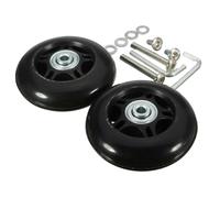 Ruedas para Maletas,Ruedas Maletas Repuesto Juego de 2 ruedas for maleta equipaje, giratorias resistentes al desgaste, Kits reparación rodamientos negras, rueda Universal Flexible goma(50x18mm)