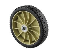 Ruedas universales para cortacésped, ruedas delanteras y traseras de goma, diámetro de rueda universal 19,5 cm