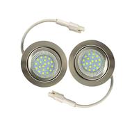 ruehalf Bombilla LED For Campana Extractora De 2 Piezas, 2,5 W, 220-240V, For Cocina con Orificio De 60mm, Iluminación For Armario, Equivalente A Bombilla Halógena De 20W(Warm White 3000K)