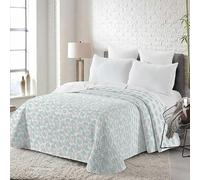 Rufino Díaz Colcha Bouti Termosellada Estampada Reversible Geli (Aguamarina - 105 cm) - para una sensación acogedora y de Confort - Tejido Suave, Agradable y Resistente