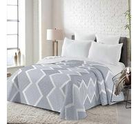 Rufino Díaz Colcha Bouti Termosellada Estampada Reversible Paula (Azul - 90 cm) - para una sensación acogedora y de Confort - Tejido Suave, Agradable y Resistente