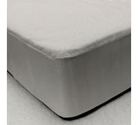 RUFINO DÍAZ Protector colchón rizo impermeable - Elástico - Para un plus de seguridad y confort White 105 cm