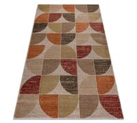rugsx Arcana 4673 - Alfombra para salón, dormitorio, 80 x 150 cm, color beige y naranja