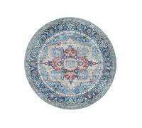 RugVista Georgia Oriental Alfombra, Ø 160 cm, Azul/Multi