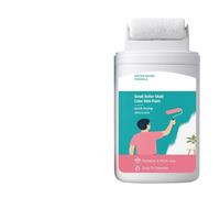 Ruhnjyg Pintura de rodillo blanca de 100 g, pintura blanca a base de agua de secado rápido para paredes, cobertura de manchas, bajo olor, fácil de usar para el hogar, apartamento, granja, sala de