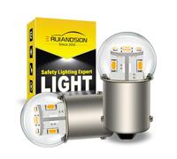 Ruiandsion 2 piezas Bombilla LED 1156 12 V BA15S 7506 Blanco cálido 3014 12 SMD Píxeles LED Luces traseras LED para marcha atrás y intermitentes