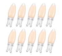 Ruiandsion G9 Bombilla LED regulable 2200k blanco cálido 220-240 V 4 W 4 filamentos LED G9 bombilla doméstica equivalente a 40 W lámpara halógena para interior plafón con suspensión (10 unidades)