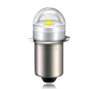 Ruiandsion P13.5S - Bombilla LED de repuesto para senderismo, camping, 1V-5V, 2V, 3V, 4V, 2525 1SMD 3D, chips LED, linterna de repuesto, lámpara de trabajo de emergencia, blanco, 1 pieza