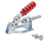 Ruidee 1 abrazadera de palanca de rodilla de hierro galvanizado GH-302-FM ajustable Push-Pull tensor de barra de empuje, capacidad de sujeción de 136 kg para carpintería, soldadura, funcionamiento a