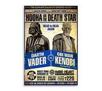 RuidoRosa Cuadro Lienzo Star Wars, Poster Combate Darth Vader vs OBI WAN (60x40)