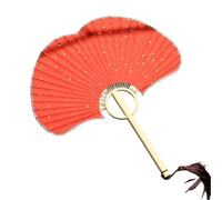 RUINBNC Ginkgos - Abanico de papel de arroz estilo chino, ventilador de mano para bodas, fiestas, bailes, fotos, decoración del hogar, refrigeración manual