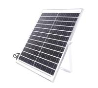RUINBNC Panel solar monocristalino con marco de aluminio de 12 V y 25 W, diseño para fuente de alimentación continua a luces LED y ventilador de refrigeración, cámara de seguridad
