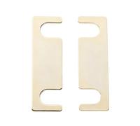 RUINBNC Placas de puente de terminal, 1 par de conectores de enlace de cobre para reemplazo y configuración de postes del hogar, placa de puente de unión, terminal de enlace de cobre, conector estéreo