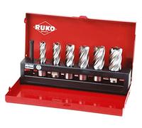 RUKO Juego de brocas huecas 108820 – 6 piezas HSS vástago Weldon