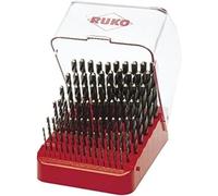 RUKO Juego de brocas 214223 – 91 piezas HSS rectificadas en estuche plástico