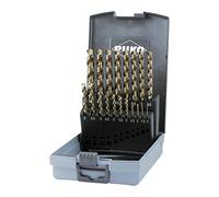 RUKO Juego de 25 brocas helicoidales DIN 338 tipo UNI HSSE-Co 5