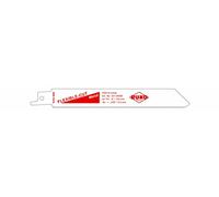 RUKO 33189065 - Pack de 5 sierras de sable bimetal con vástago universal 1/2", para metal, 150 mm (Equivalencia Bosch S 922 AF)
