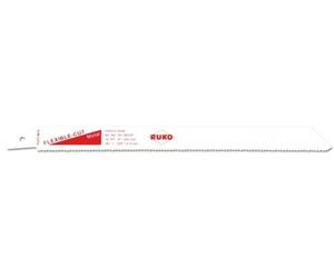 RUKO 33189165 - Pack de 5 sierras de sable bimetal con vástago universal 1/2", para metal, 225 mm (Equivalencia Bosch S 1122 BF)