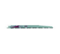 Ruko 33189225 - Pack de 5 sierras de sable HCS Acero con vástago universal 1/2", para madera, 240 mm (equivalencia Bosch S 1531 L)