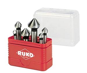 Ruko A102156 Juego de 6 avellanadores cónicos, DIN 335 Forma C