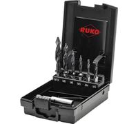 RUKO Kombi. Juego de brocas para roscar HSS M3-M10 + Adaptador RUnaTEC