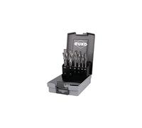 RUKO R102451RO - Juego de plomero plano con mango recto y piloto fijo en caja de plástico, DIN 373, acabado brillante, 6 piezas, R102451RO