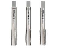 Ruko Terrax 230120TX - Juego de machos de roscar a mano M12 x 1,75 (DIN 352, HSS, 3 piezas)