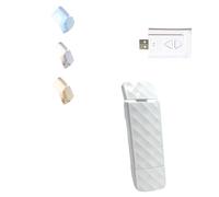 Runesol Luz de Lectura Blanco, Lampara de Lectura para Libros USB Recargable, Luz para Leer Libros en la cama Con 5 LED, Reading Light Con Clip, Linterna Lectura, 3 Modos Book Light