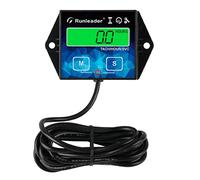 Runleader RL-HM011G Tacómetro Digital y Contador de Horas, Recordatorio Mantenimiento, para Motores Gasolina
