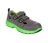 RUNNEX S1P-ESD-seguridaditsandalia con velcro FlexStar gris/verde EUR 36