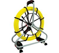 RUNPOTEC, barra de fibra óptica, diámetro 6 mm, juego profesional RTG, diámetro 6 mm, carrete de 530 mm, 80 metros, 1 unidad.