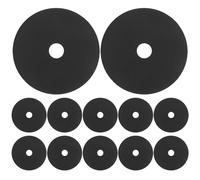 RUNROTOO 12 recambios de cepillo para inodoro, placa protectora que bloquea los olores, recambios de estropajo para inodoro para la limpieza del baño, el hogar, la oficina y el aseo (color negro).