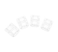 RUNROTOO 4 Piezas Cerradura para Cajón de Acrílico Transparente con Adhesivo Fuerte, Protección de Privacidad, Adecuado para Puertas de Vitrinas y Uso en Hogar u Oficina