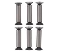 RUNROTOO 6 tornillos para mango de cuchillo - Tornillos hexagonales para mango de cuchillo de chef para fijación de la hoja - Remaches M4 de acero inoxidable para reparación de herramientas de