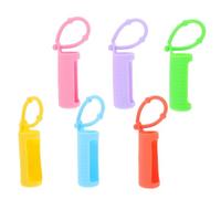 RUNROTOO Estuche de Silicona y Banda Flexible para Botellas de Esencial 10 Ml, 6 Unidades Funda Protectora Antideslizante para