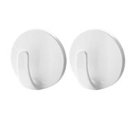 RUNROTOO Ganchos Magnéticos para Refrigerador 2 Piezas en Abs Blanco Imán Potente para Organizar Utensilios en Cocina y Oficina de Forma Firme y Práctica