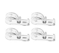 RUNROTOO Juego de 4 Clips de Sujeción para Cortinas Enrollables de Abs, Gancho Versátil y Seguro para Tratamientos de Ventanas