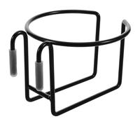 RUNROTOO Portavasos colgante negro de hierro para carrito de compras, soporte multifuncional para tazas de café y botellas en actividades de compra Reutilizable