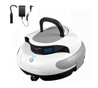 RUODATONLY Robot Limpiafondos Piscina Sin Cable, Aspirador de Piscina Automático con 100 Min de Autonomía, Batería 5000mAh, Doble Motor, Filtro 180μm, para Piscinas hasta 1000 ft²